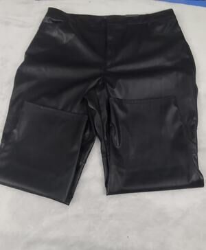 Worthington Imitation Leather Black Pants Women's Size 16W NWT Retail $70